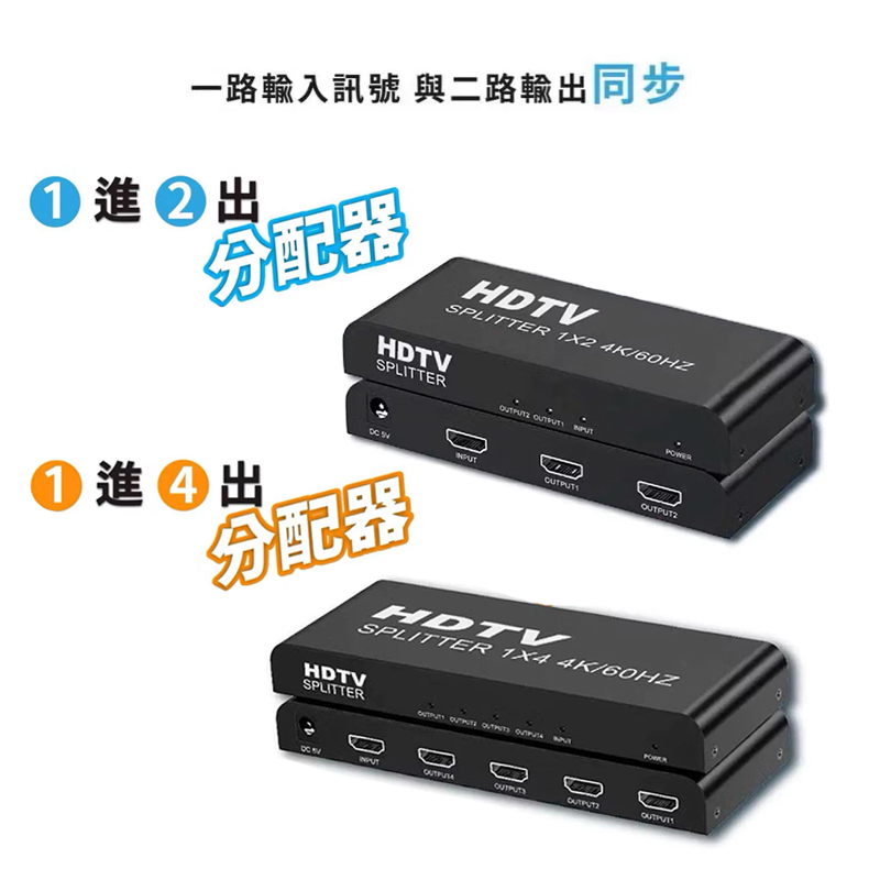 影音分配器 1進4出 / 1進2出