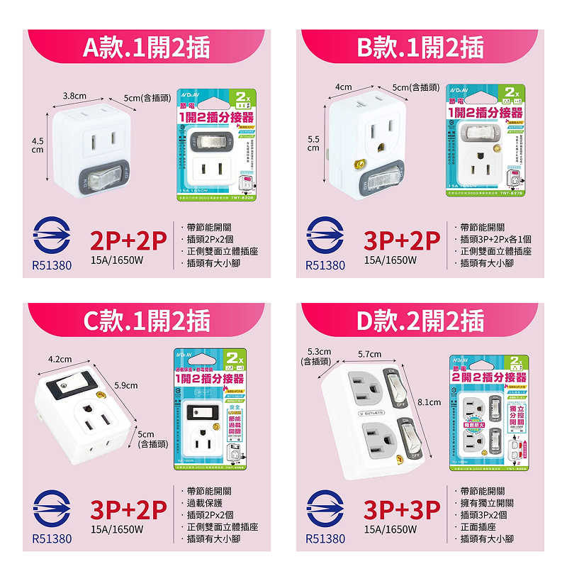 聖岡節電壁插
